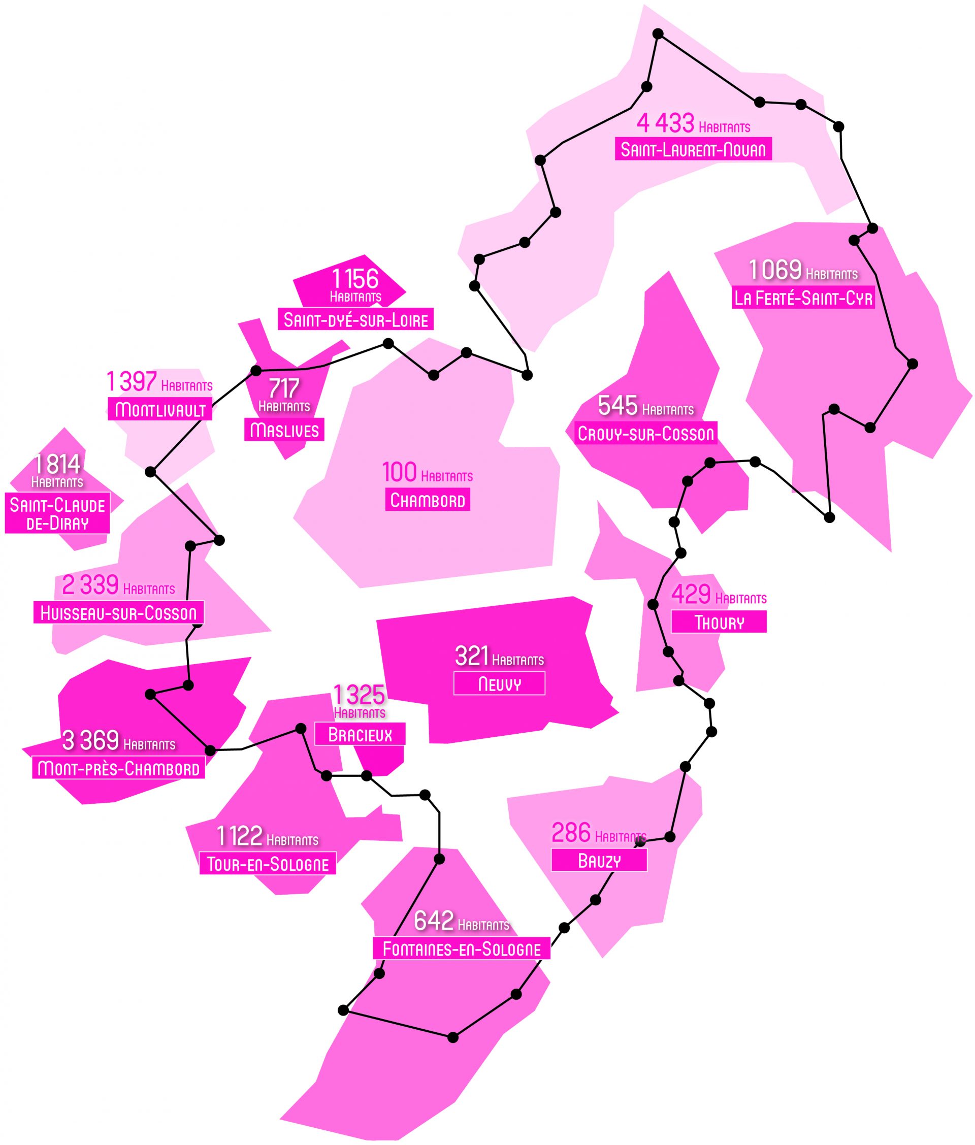Carte Grand Chambord Château de Chambord