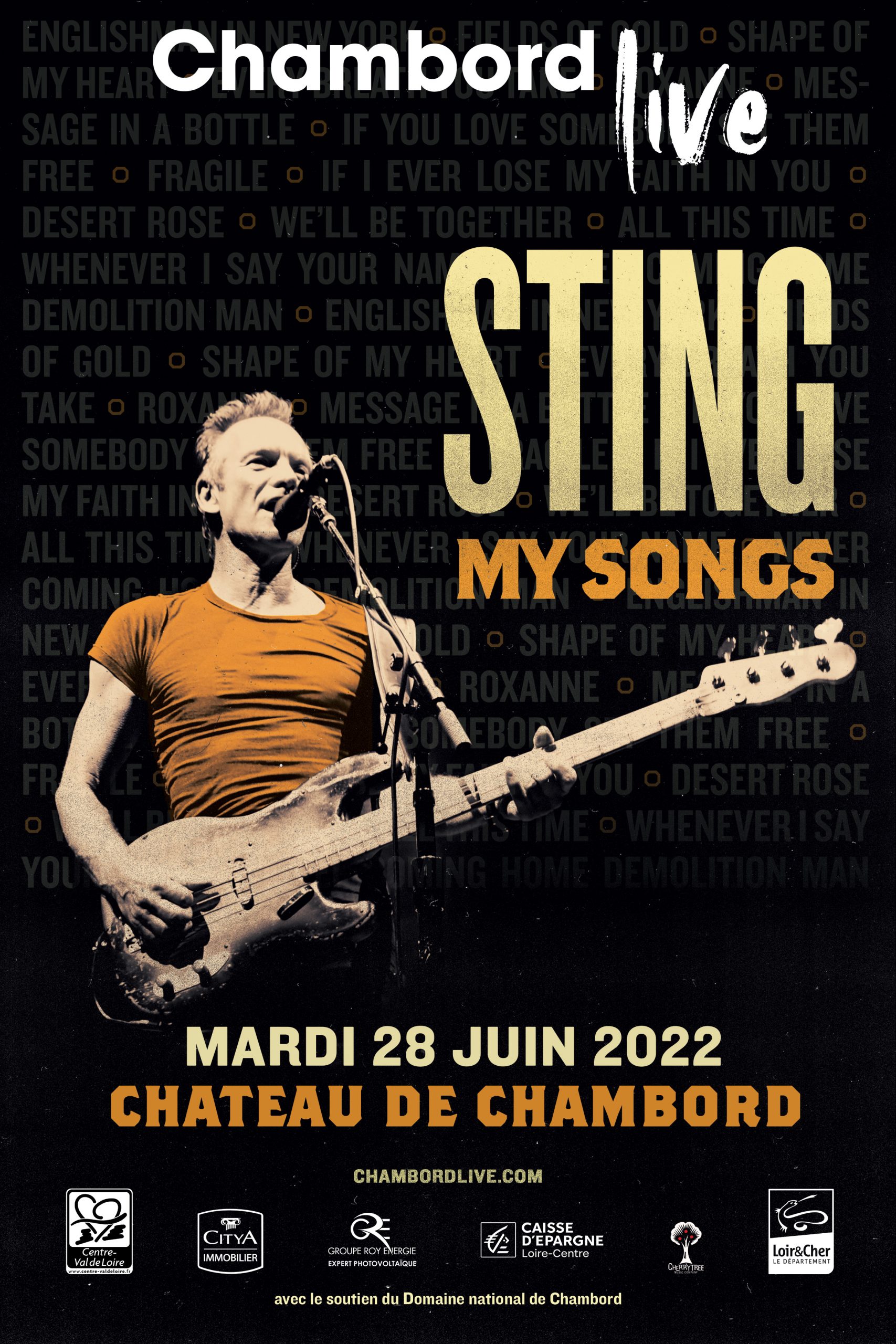 STING: MY SONGS” - Chambord Live - Chambord Castle