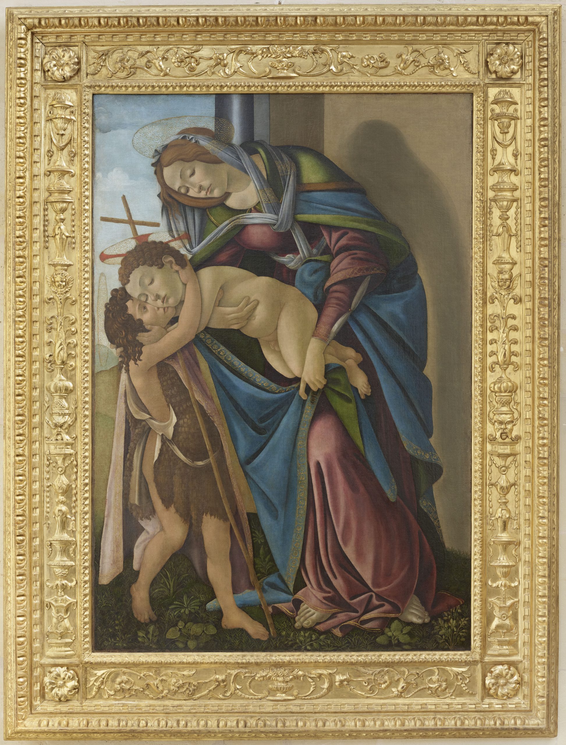 La Vierge à l’Enfant avec le jeune saint Jean-Baptiste, atelier de Sandro Botticelli